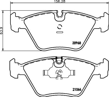 Cobreq N-863 - Brake Pad Set, disc brake autospares.lv