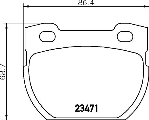 Cobreq N-867 - Brake Pad Set, disc brake autospares.lv