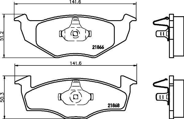 Cobreq N-820 - Brake Pad Set, disc brake autospares.lv