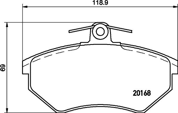 Cobreq N-896 - Brake Pad Set, disc brake autospares.lv