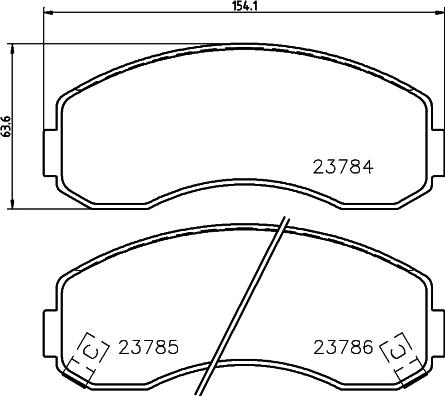 Cobreq N-888 - Brake Pad Set, disc brake autospares.lv