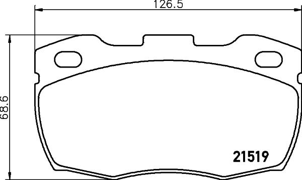 Cobreq N-832 - Brake Pad Set, disc brake autospares.lv