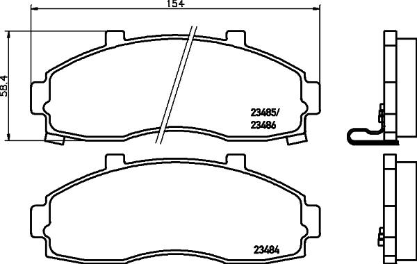 Cobreq N-829 - Brake Pad Set, disc brake autospares.lv