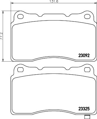 Cobreq N-393 - Brake Pad Set, disc brake autospares.lv