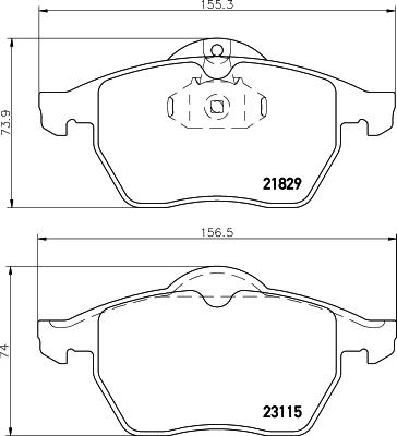 Cobreq N-348 - Brake Pad Set, disc brake autospares.lv