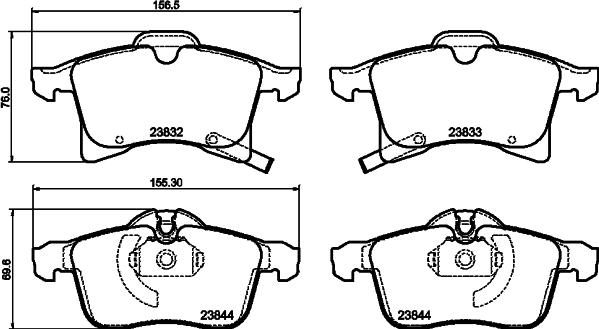 Cobreq N-373 - Brake Pad Set, disc brake autospares.lv