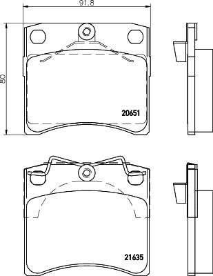 Cobreq N-258 - Brake Pad Set, disc brake autospares.lv