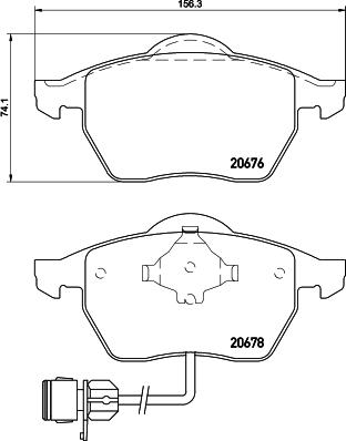 Cobreq N-269 - Brake Pad Set, disc brake autospares.lv