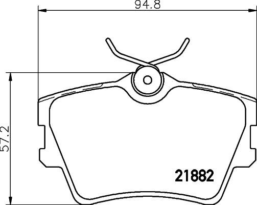 Cobreq N-265 - Brake Pad Set, disc brake autospares.lv