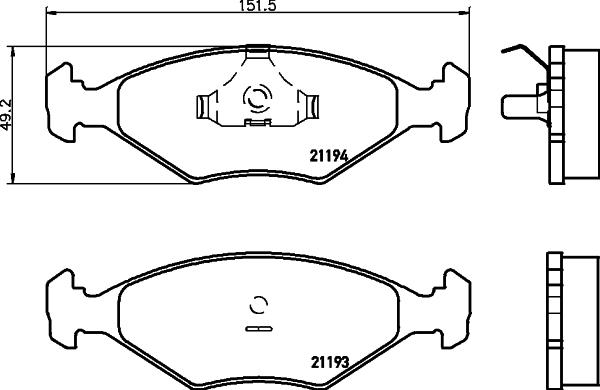 Cobreq N-209 - Brake Pad Set, disc brake autospares.lv