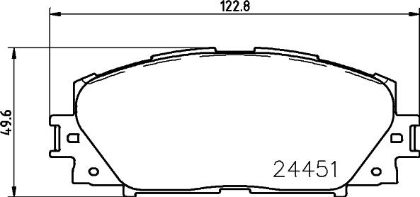 Cobreq N-2048 - Brake Pad Set, disc brake autospares.lv