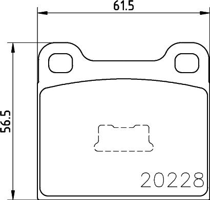 Cobreq N-204 - Brake Pad Set, disc brake autospares.lv