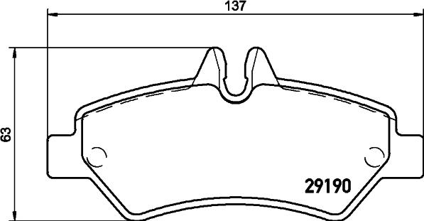 Cobreq N-2056 - Brake Pad Set, disc brake autospares.lv