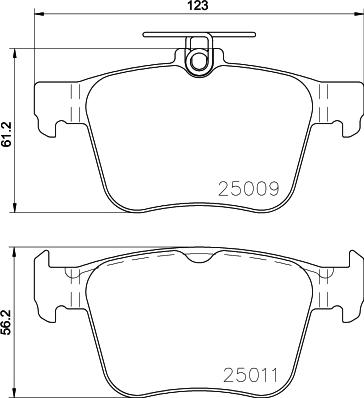 Cobreq N-2000 - Brake Pad Set, disc brake autospares.lv