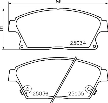 Cobreq N-2012 - Brake Pad Set, disc brake autospares.lv