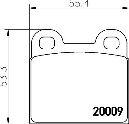 Cobreq N-201 - Brake Pad Set, disc brake autospares.lv