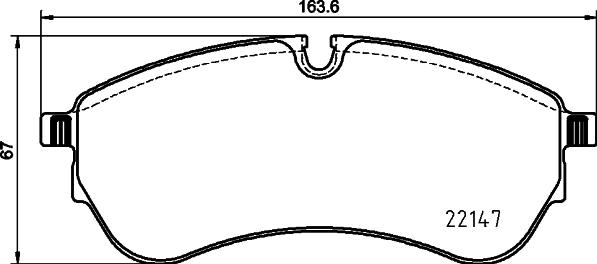 Cobreq N-2101 - Brake Pad Set, disc brake autospares.lv