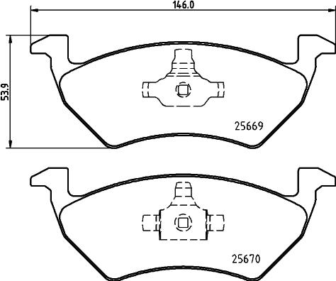 Cobreq N-2178 - Brake Pad Set, disc brake autospares.lv