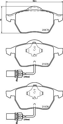 Cobreq N-282 - Brake Pad Set, disc brake autospares.lv