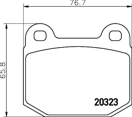 Cobreq N-222 - Brake Pad Set, disc brake autospares.lv