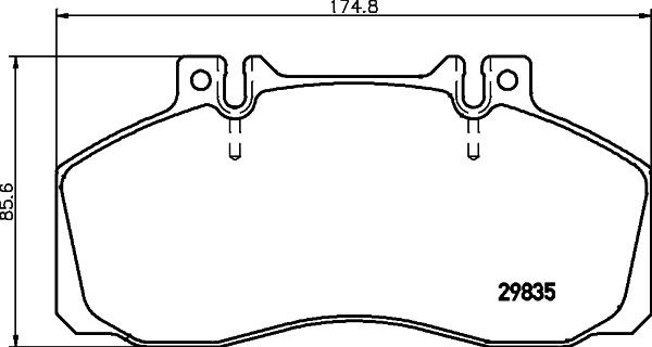 Cobreq N-705 - Brake Pad Set, disc brake autospares.lv