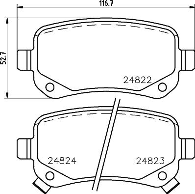 Cobreq N-737 - Brake Pad Set, disc brake autospares.lv