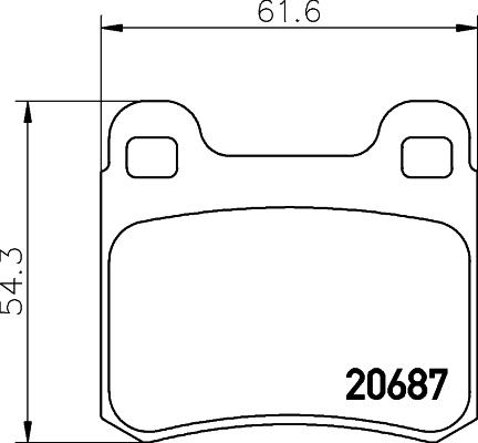 Cobreq N-724 - Brake Pad Set, disc brake autospares.lv