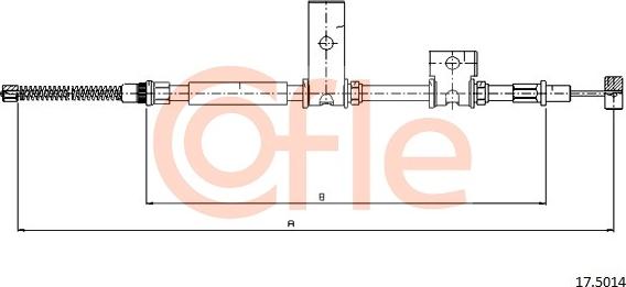 Cofle 92.17.5014 - Cable, parking brake autospares.lv