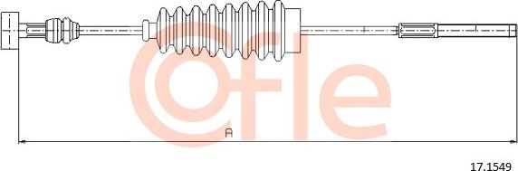Cofle 92.17.1529 - Cable, parking brake autospares.lv