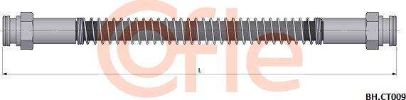 Cofle 92.BH.CT009 - Brake Hose autospares.lv