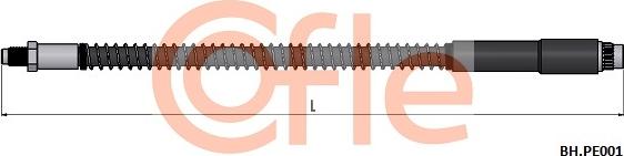 Cofle 92.BH.PE001 - Brake Hose autospares.lv