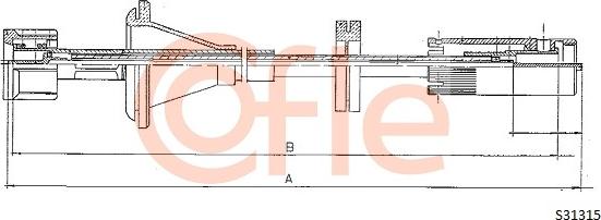 Cofle 92.S31315 - Tacho Shaft autospares.lv