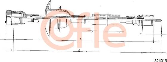 Cofle 92.S24015 - Tacho Shaft autospares.lv