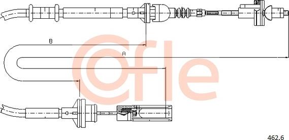 Cofle 462.6 - Clutch Cable autospares.lv