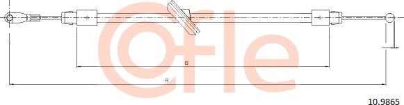 Cofle 92.10.9865 - Cable, parking brake autospares.lv