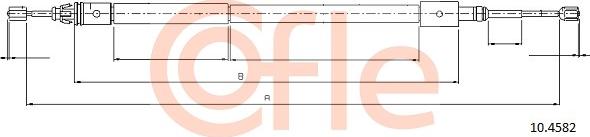 Cofle 92.10.4582 - Cable, parking brake autospares.lv