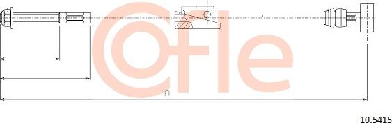 Cofle 10.5415 - Cable, parking brake autospares.lv