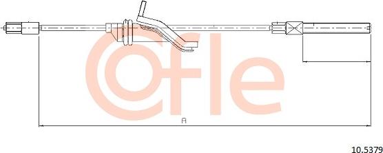 Cofle 10.5379 - Cable, parking brake autospares.lv