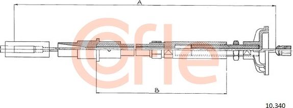 Cofle 10.340 - Clutch Cable autospares.lv