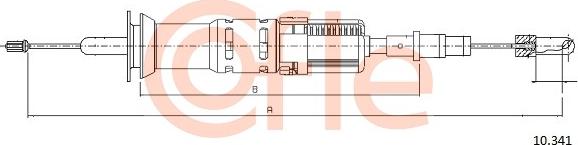 Cofle 92.10.341 - Clutch Cable autospares.lv