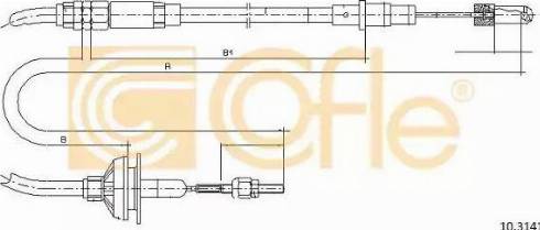 Cofle 10.3141 - Clutch Cable autospares.lv