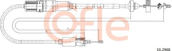 Cofle 10.2968 - Clutch Cable autospares.lv
