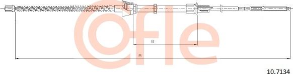 Cofle 92.10.7134 - Cable, parking brake autospares.lv