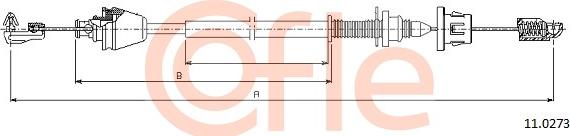 Cofle 11.0273 - Accelerator Cable autospares.lv