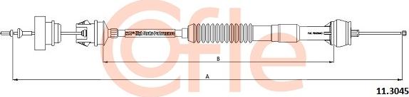 Cofle 92.11.3045 - Clutch Cable autospares.lv