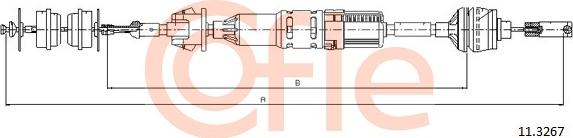 Cofle 11.3267 - Clutch Cable autospares.lv