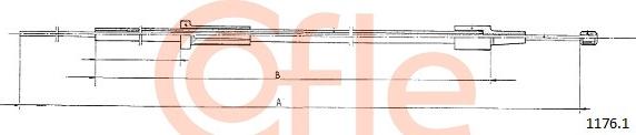 Cofle 1176.1 - Bonnet Cable autospares.lv