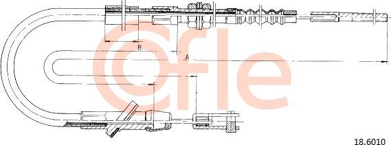 Cofle 92.18.6010 - Clutch Cable autospares.lv