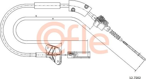 Cofle 12.7202 - Clutch Cable autospares.lv
