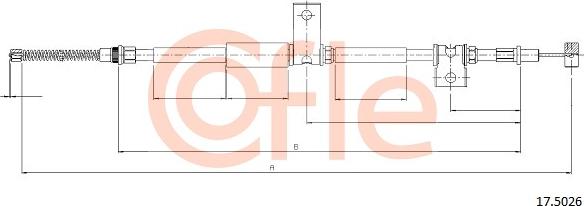 Cofle 17.5026 - Cable, parking brake autospares.lv